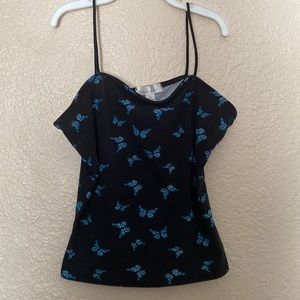 Belle tweed Size Small Blue Tank top shirt